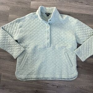 Eddie Bauer Quilted Pullover in Light Blue